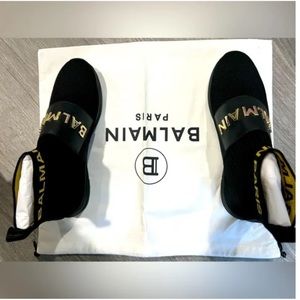 🔥🔥🤩BALMAIN Black Cameron sock sneakers🤩🔥🔥
